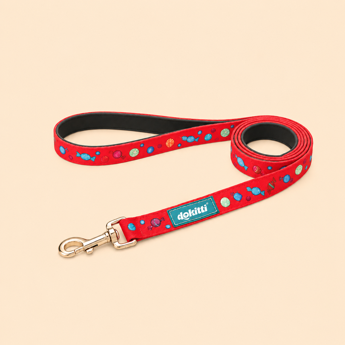 Printed Leash with Neoprene Padding (Small)