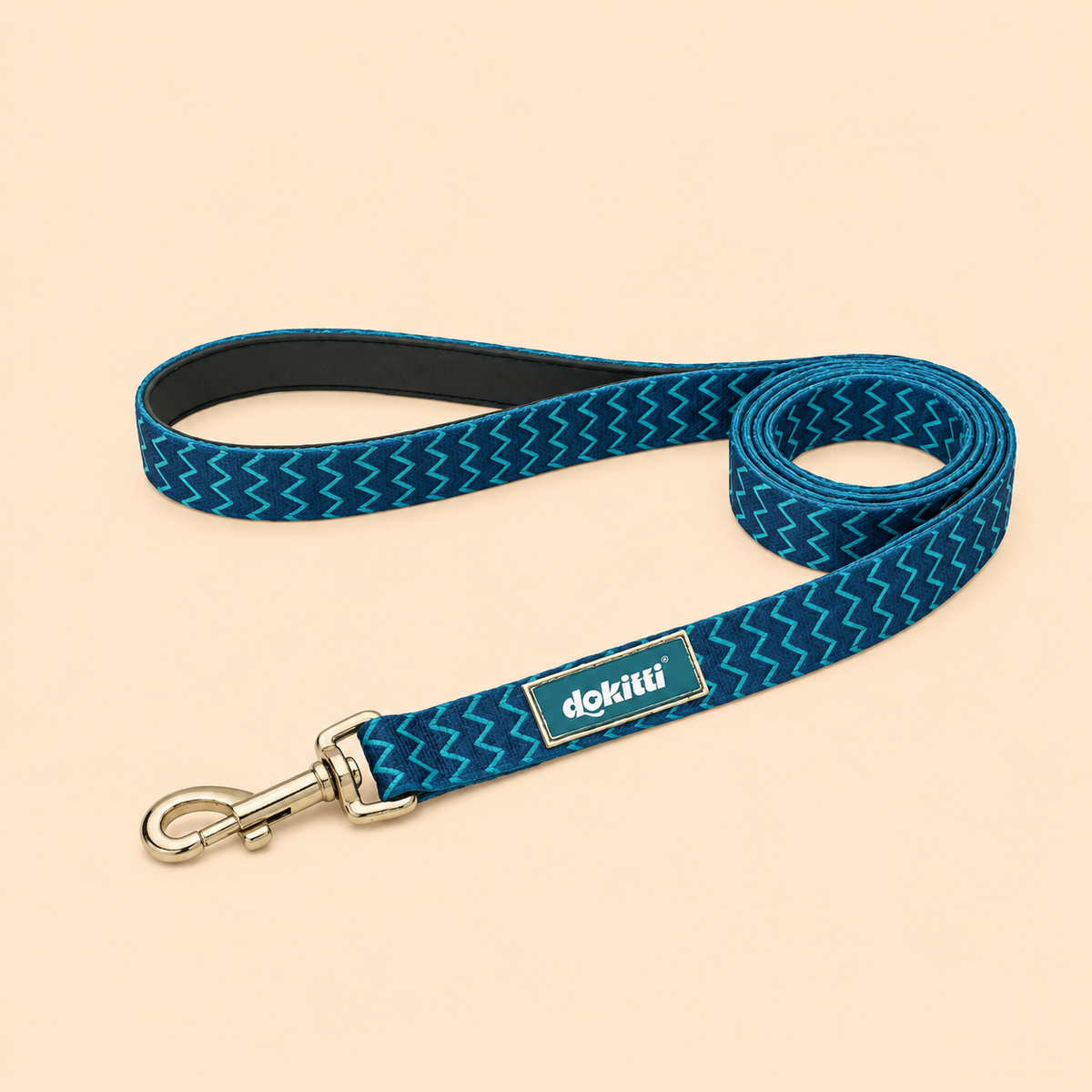 Printed Leash with Neoprene Padding(Medium)