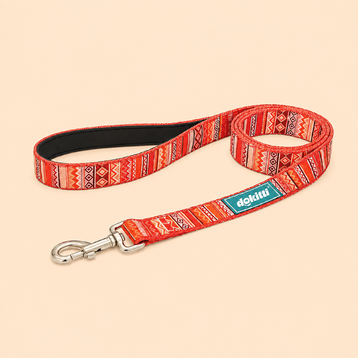 Printed Leash With Neoprene Padding(Large)