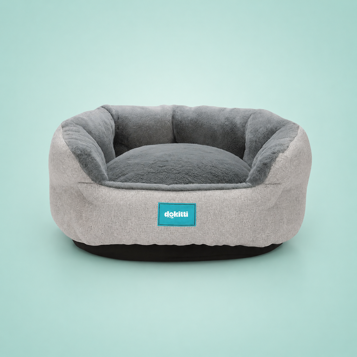 FrostGrey Bolster Pet Bed