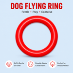 Rubber Ring Dog Toy Red Benefits