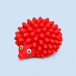 Red Hedgehog Dog Toy with Squeaker Large