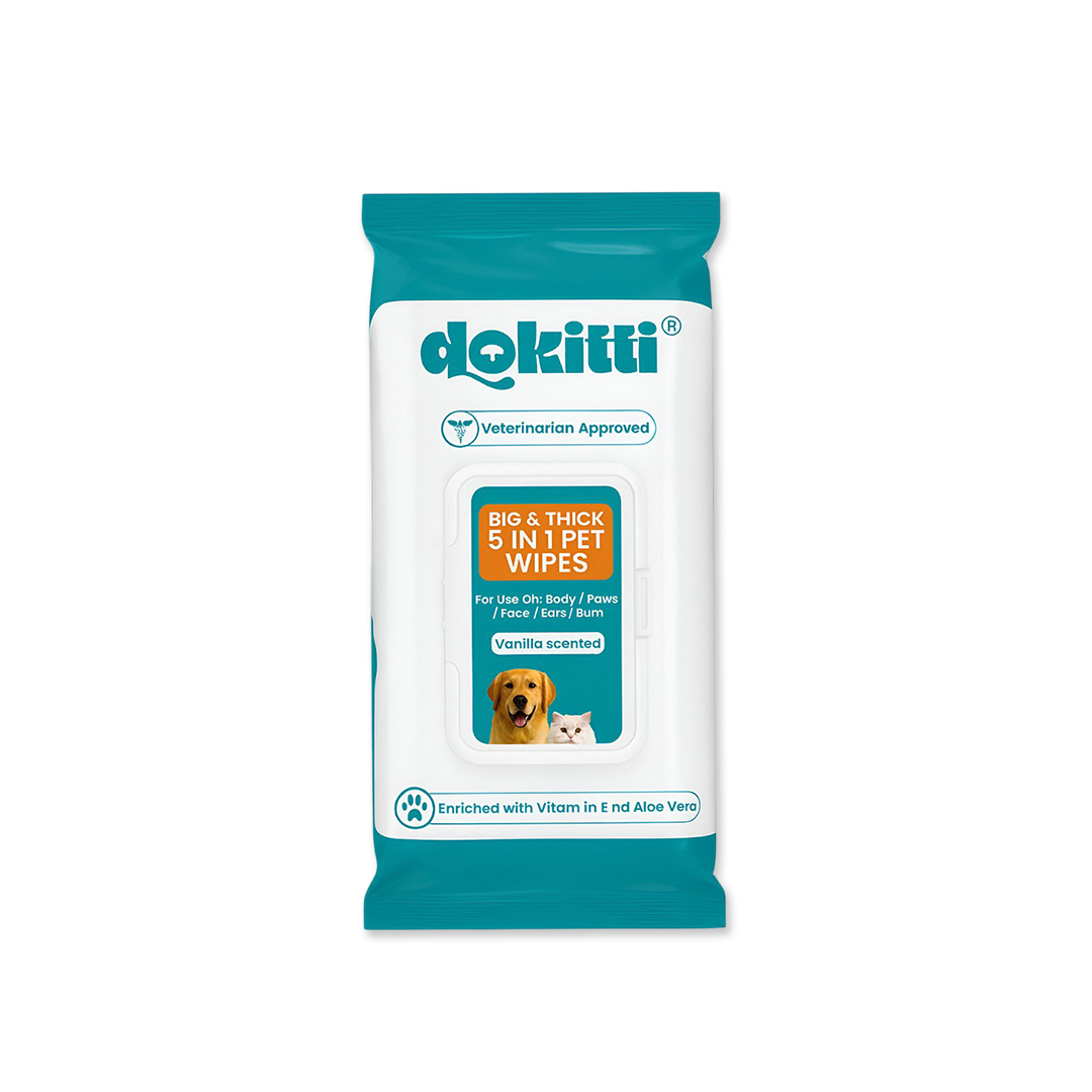 Pet Wipes (Big &amp; Thick 5 In One), 80 PCS