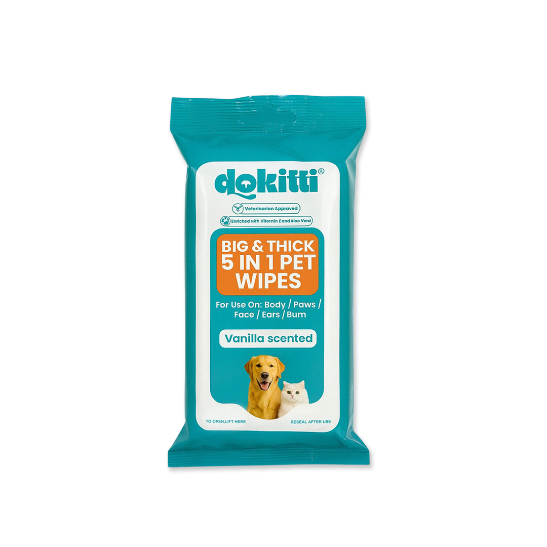 Pet Wipes (Big & Thick 5 In One) 15PCS