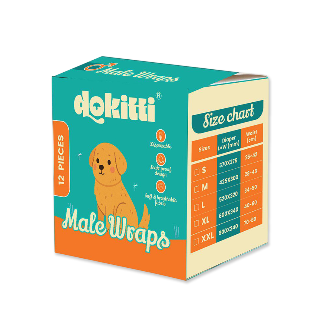Male Dog Wrap (12pcs Pack)