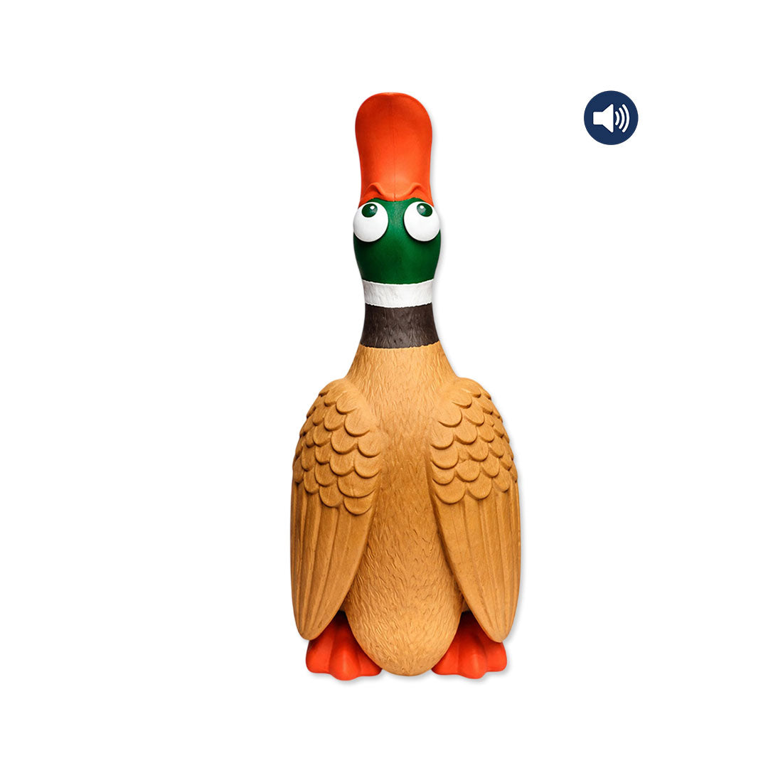 Dokitti Crazy Duck Latex Dog Toy with Squeaker