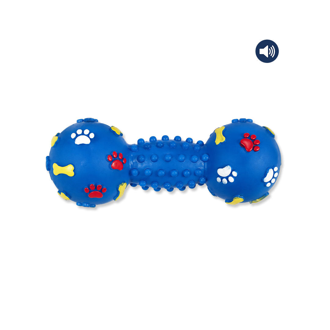 Dokitti Dumbbell Dog Toy with Squeaker