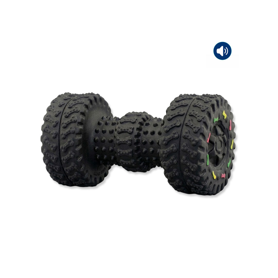 Dokitti Tire Dumbbell Dog Toy with Squeaker
